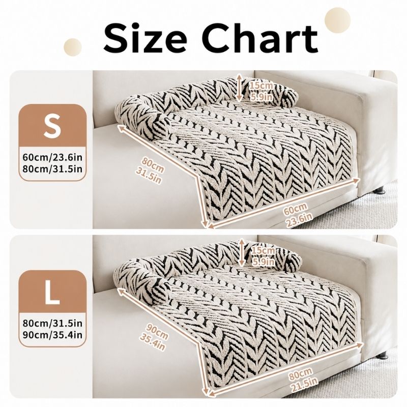 Herringbone Dachshund Couch Cover