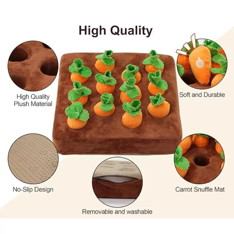 Carrot Plush Interactive Dachshund Toy