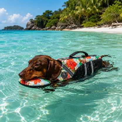 ChinFloat Dachshund Life Vest Limited Edition, dachshund swimming lifestyle
