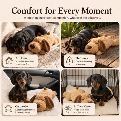 Calming Dachshund Heartbeat Toy detail