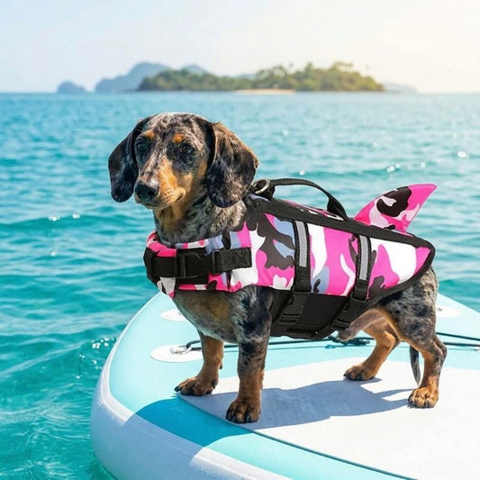 Camouflage Dachshund Swimming Vest