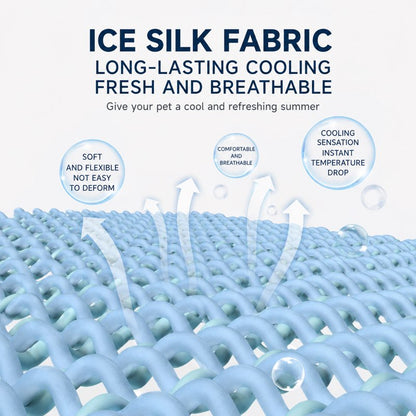 Ice silk fabric detail