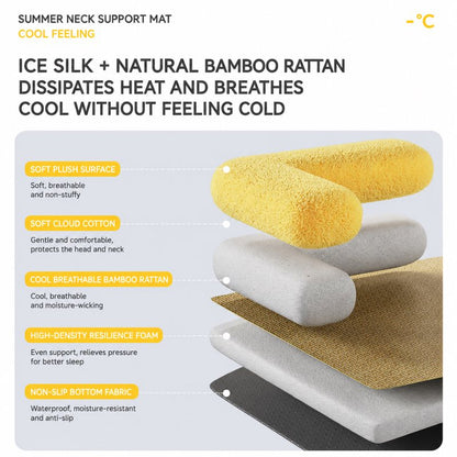 Ice silk and bamboo rattan material breakdown