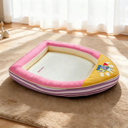 Cooling Dachshund Boat Bed Pink