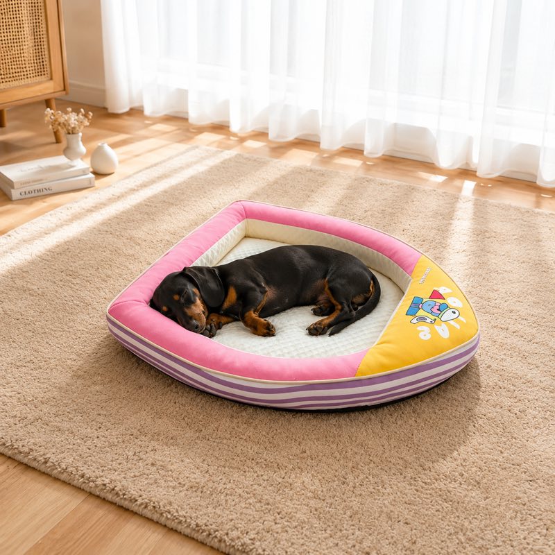 Cooling Dachshund Boat Bed detail