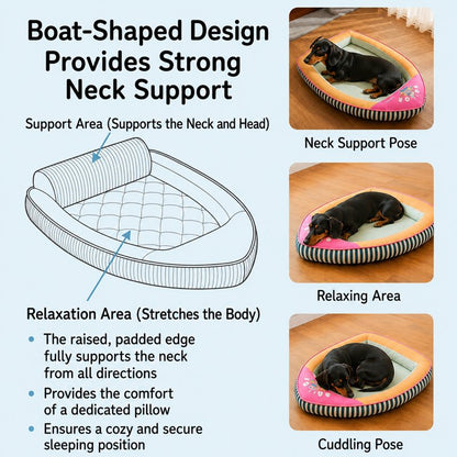 Cooling Dachshund Boat Bed detail
