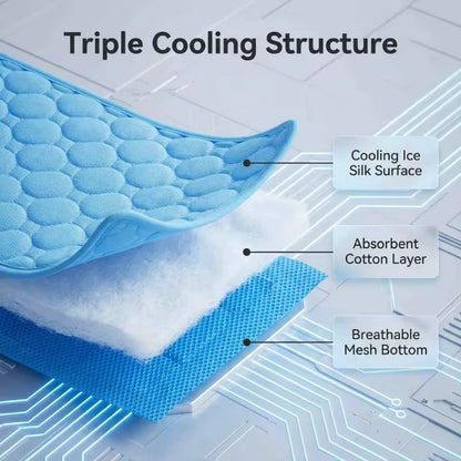 Cooling Ice Silk Dachshund Mat