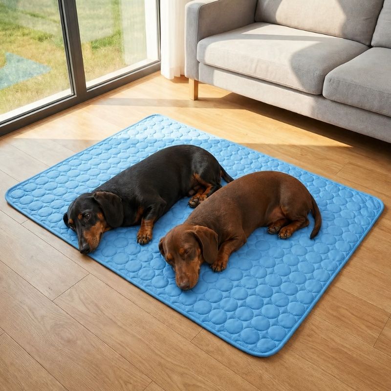 Cooling Ice Silk Dachshund Mat