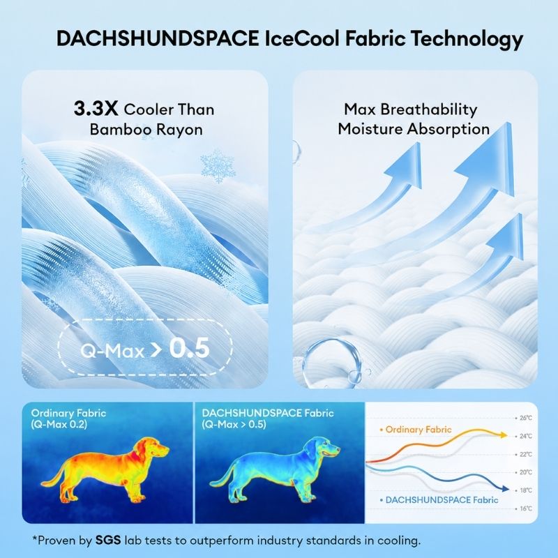 Cooling Orthopedic Dachshund Bed