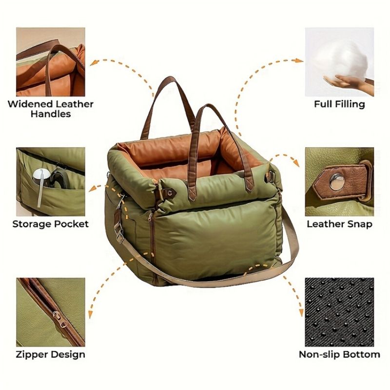 Dachshund Car Seat Booster Bed