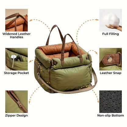 Dachshund Car Seat Booster Bed