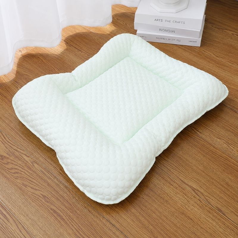 Dachshund Cooling Nest Bed green flat lay