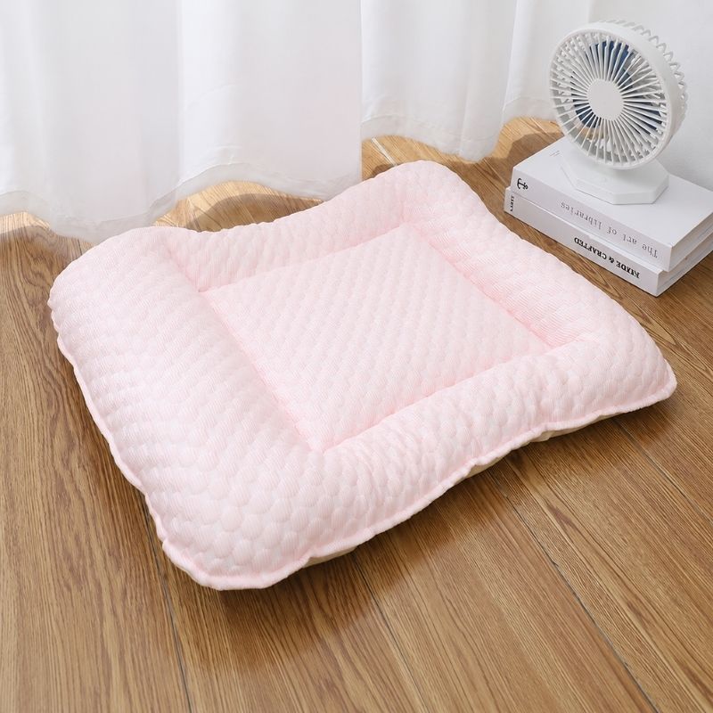 Dachshund Cooling Nest Bed pink flat lay