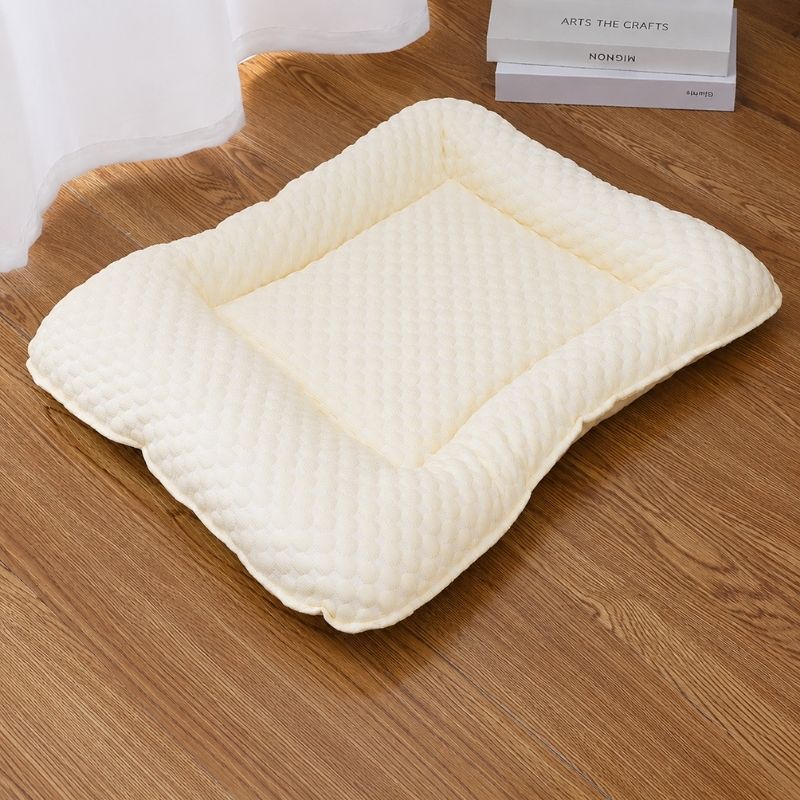 Dachshund Cooling Nest Bed yellow flat lay