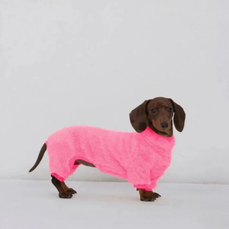 Dackel Fleece Strampler
