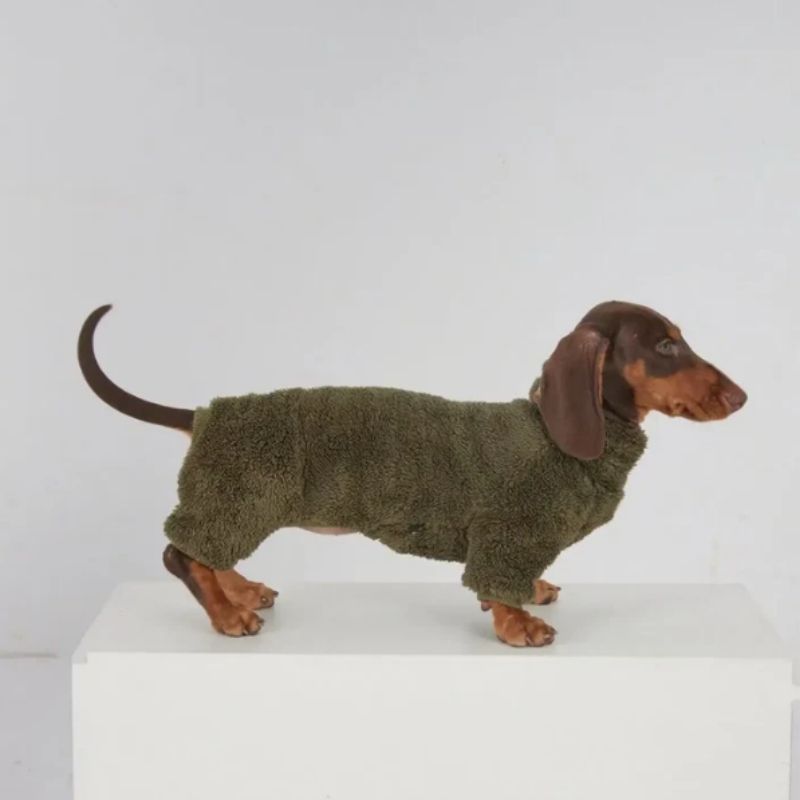 Dackel Fleece Strampler