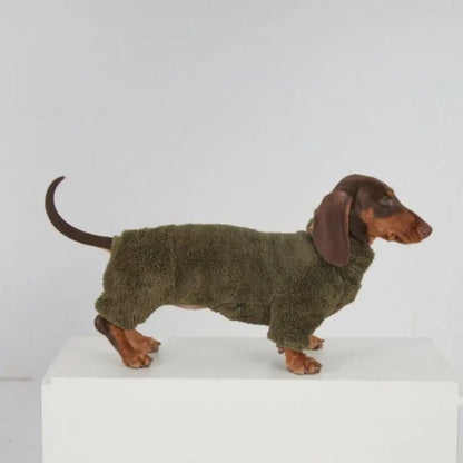 Dackel Fleece Strampler