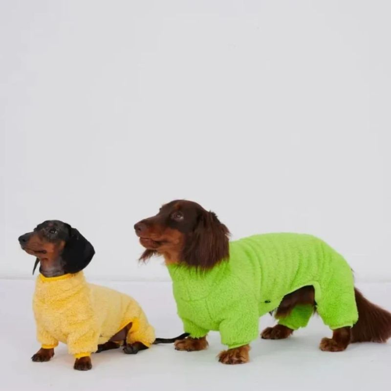 Dackel Fleece Strampler