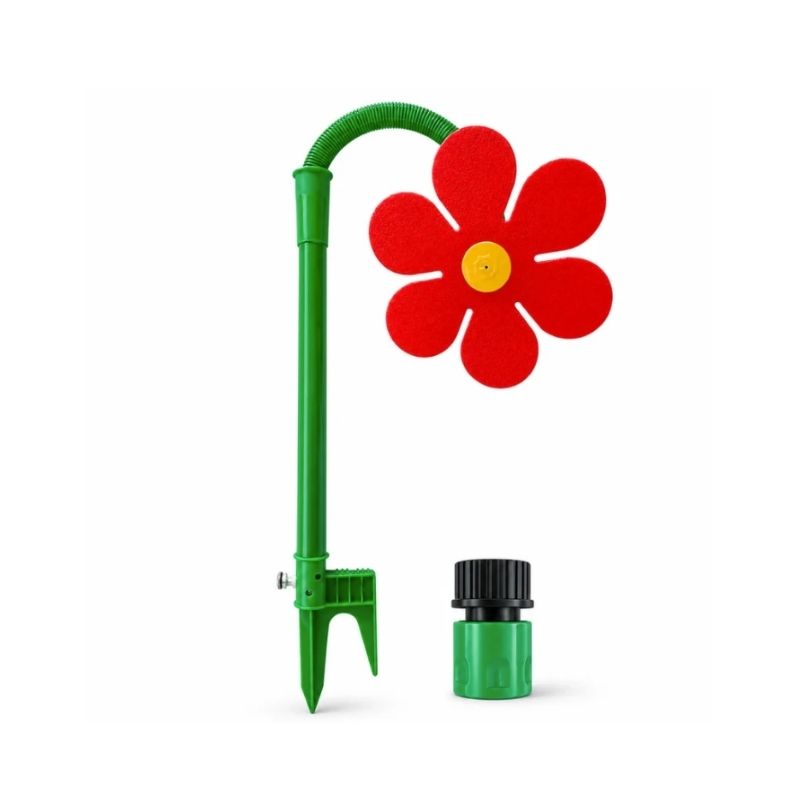 Dachshund Flower Sprinkler red flat lay