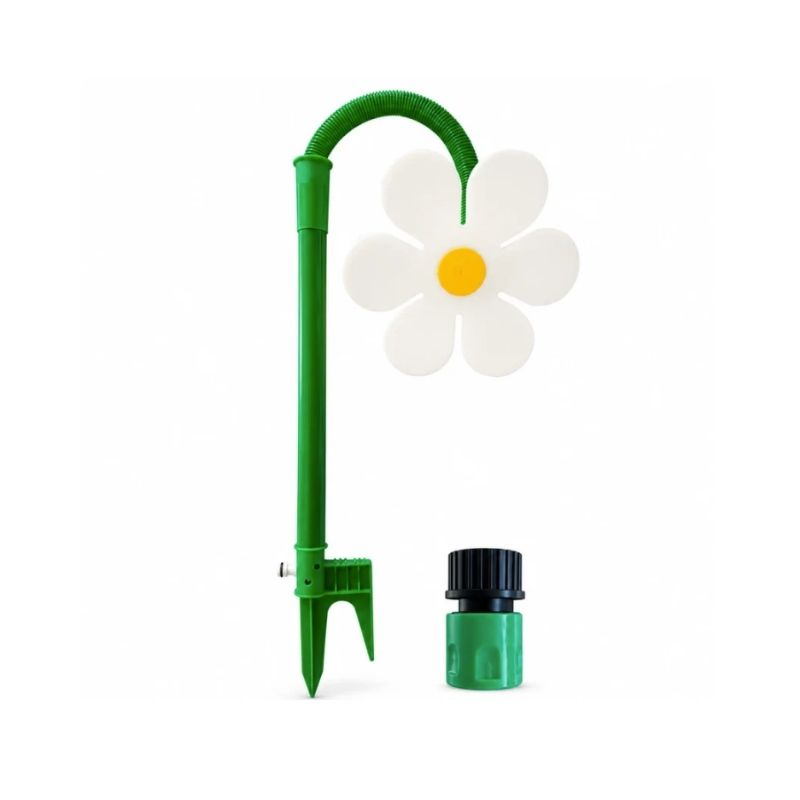 Dachshund Flower Sprinkler white flat lay