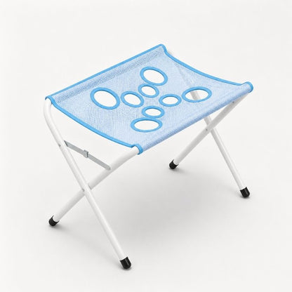 Dachshund Grooming Hammock Stand Blue flat lay