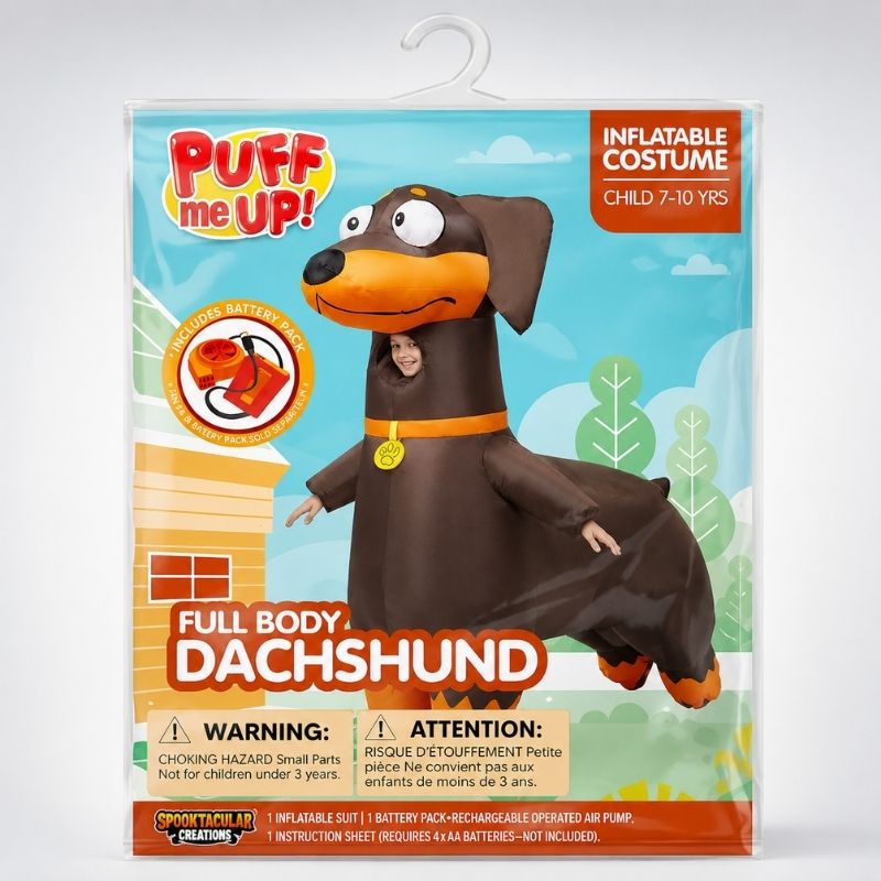 Dachshund Human Costume packaging