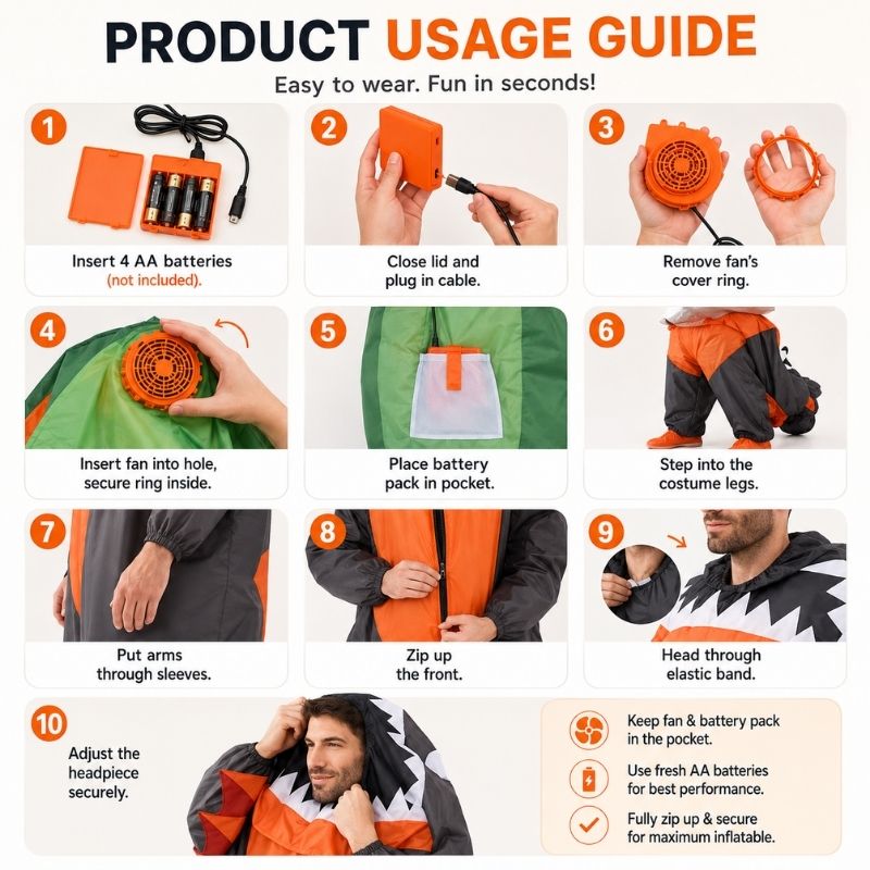 Dachshund Human Costume usage guide