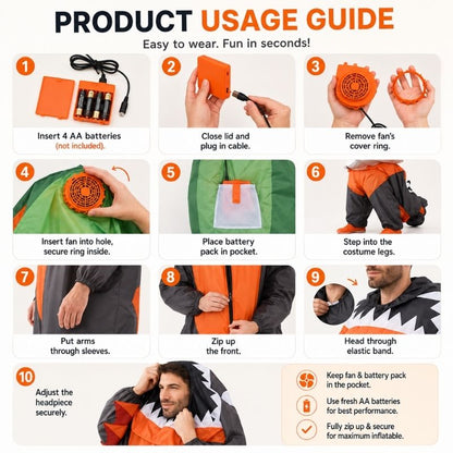 Dachshund Human Costume usage guide