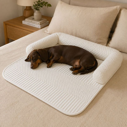 Dachshund Orthopedic Bed with dachshund