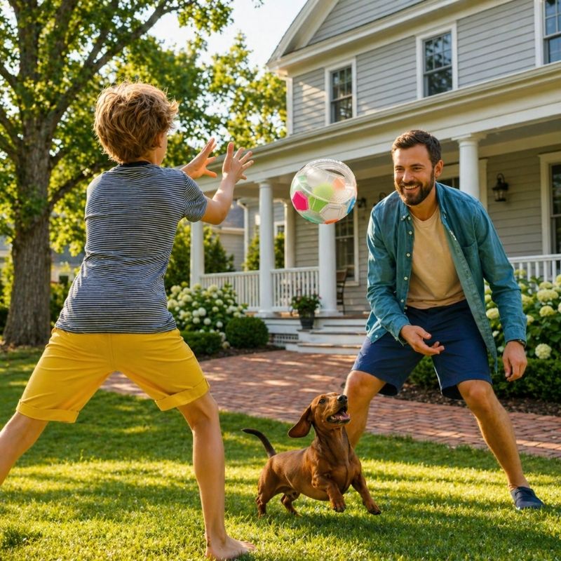Dachshund Soccer Ball with Handle