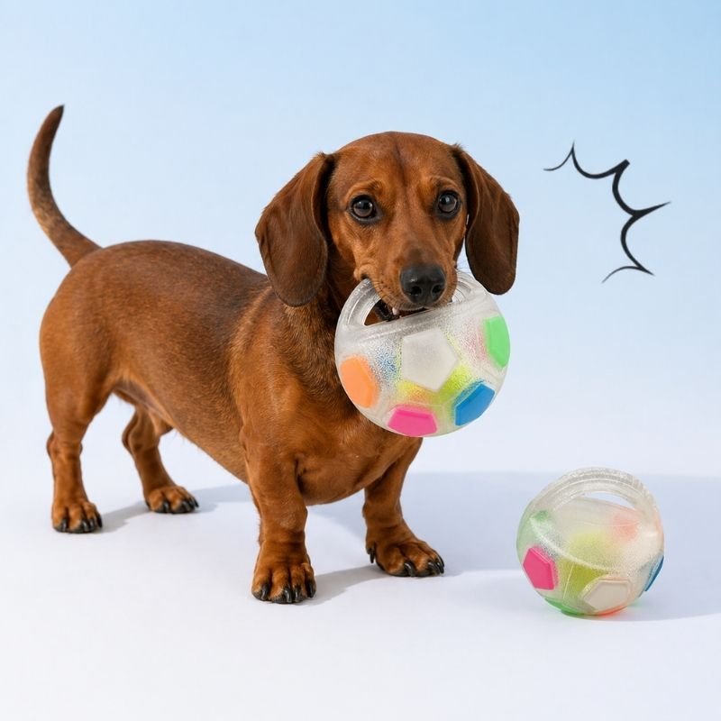Dachshund Soccer Ball with Handle