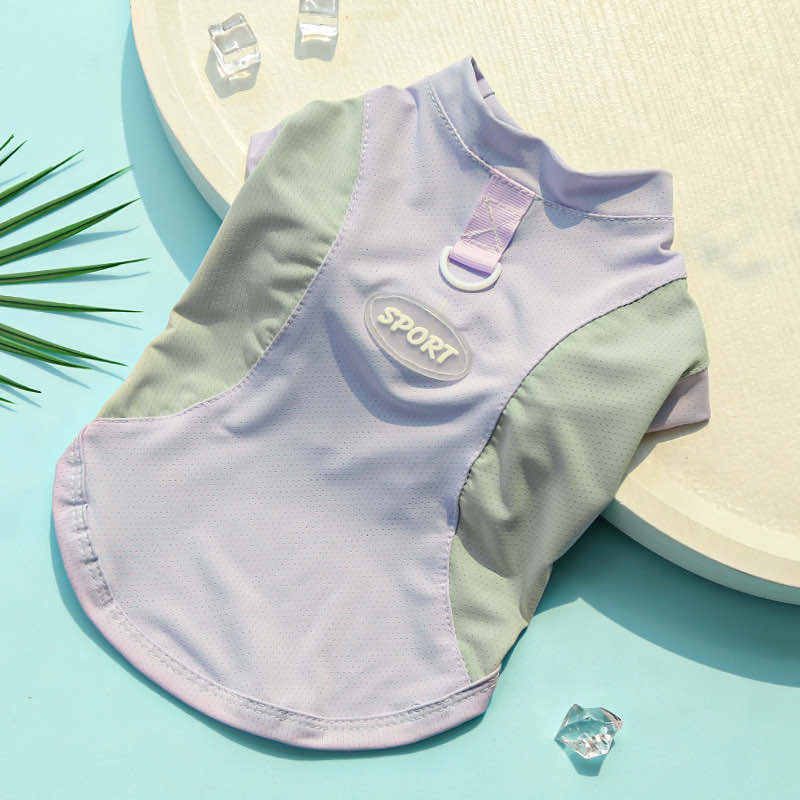 Purple Dachshund Summer Sport Mesh Vest alternate angle