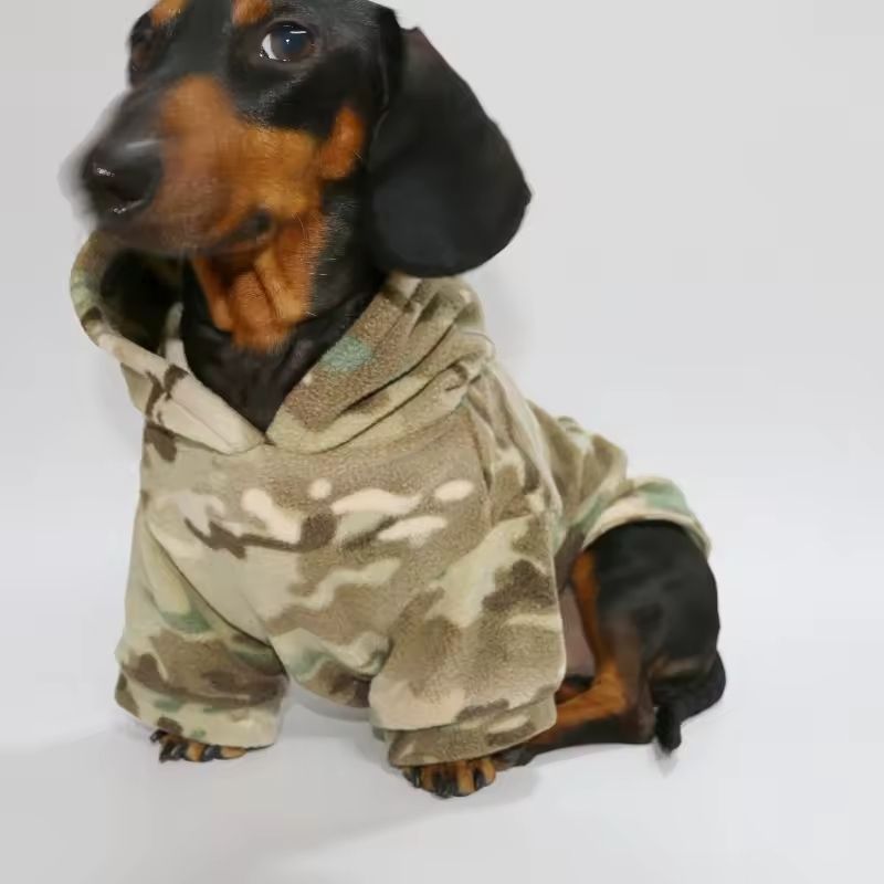 Sudadera Army para Perros Salchicha