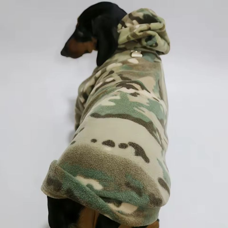 Sudadera Army para Perros Salchicha