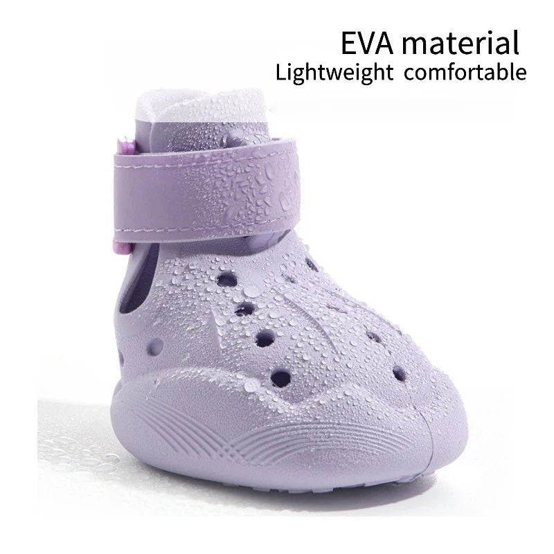 Reflective Dachshund Shoes EVA material waterproof detail