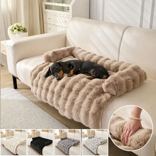 Fluffy Calming Dachshund Bed