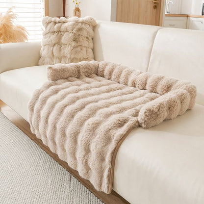 Fluffy Calming Dachshund Bed