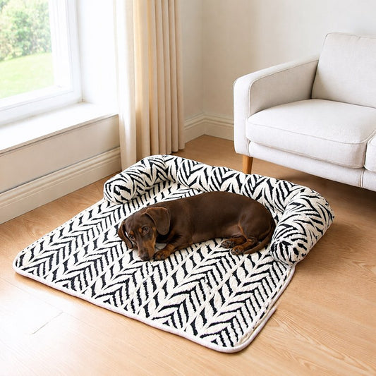 Herringbone Dachshund Couch Cover lifestyle hero
