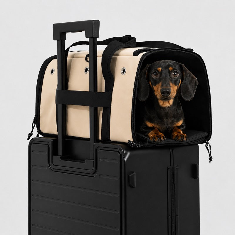 In-Cabin Dachshund Flight Carrier lifestyle 2