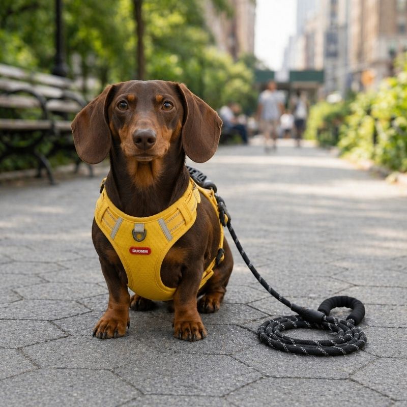 Mesh Reflective Dachshund Harness