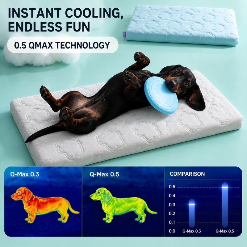 Non-Slip Dachshund Cooling Bed