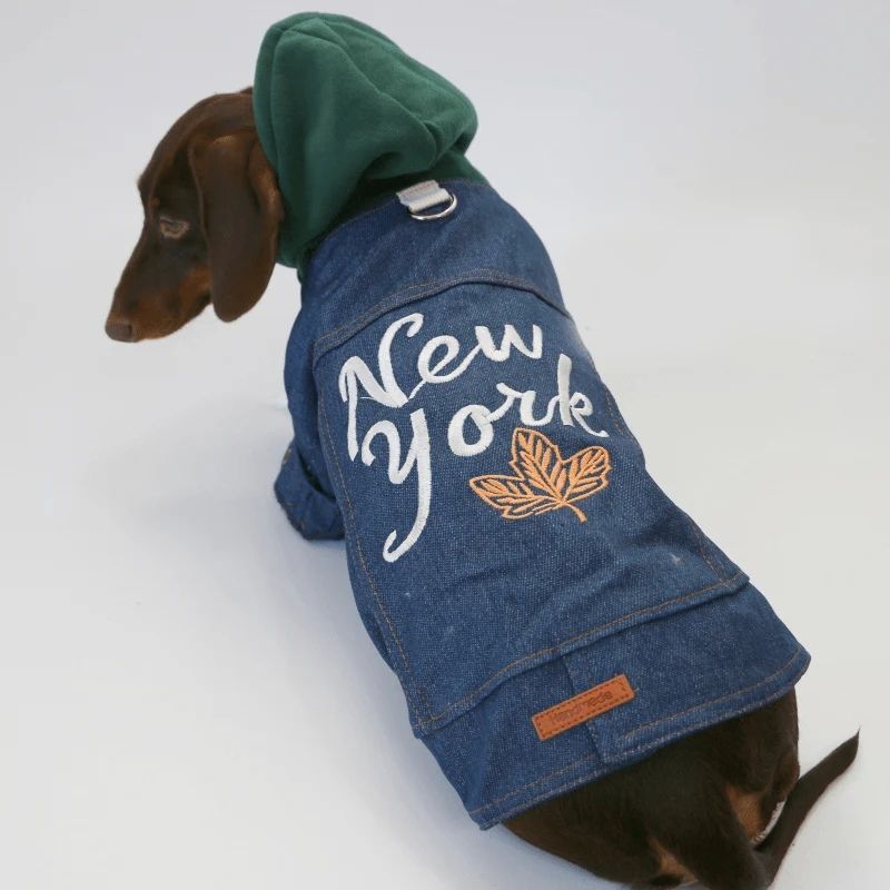 NYC Dackel Jeansjacke