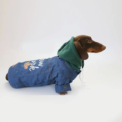 NYC Dackel Jeansjacke