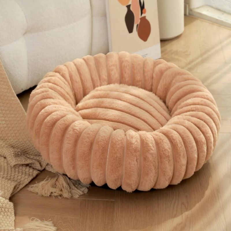 Plush Round Dachshund Bed