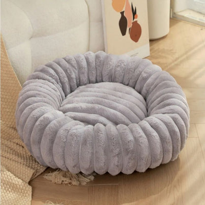 Plush Round Dachshund Bed