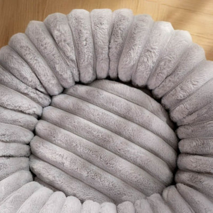 Plush Round Dachshund Bed