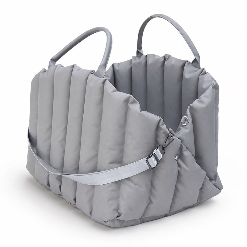 Puffer Dachshund Car Seat Grey angle detail