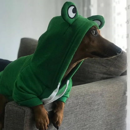 Sudadera Rana para Perros Salchicha