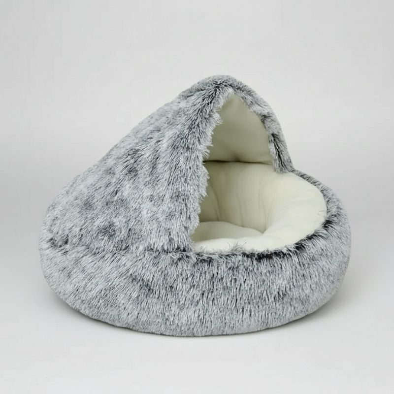 Cama Cueva Suave para Perros Salchicha
