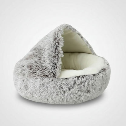 Cama Cueva Suave para Perros Salchicha
